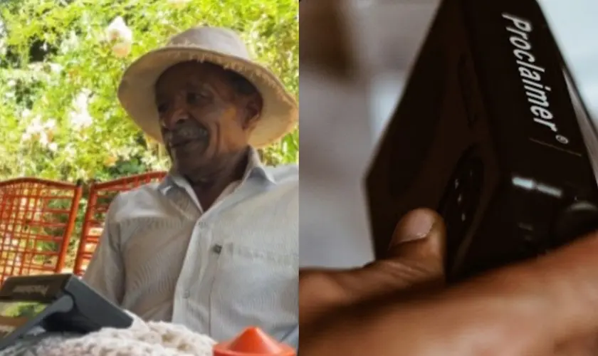 Bíblias em áudio distribuídas para quilombolas que nunca ouviram o Evangelho