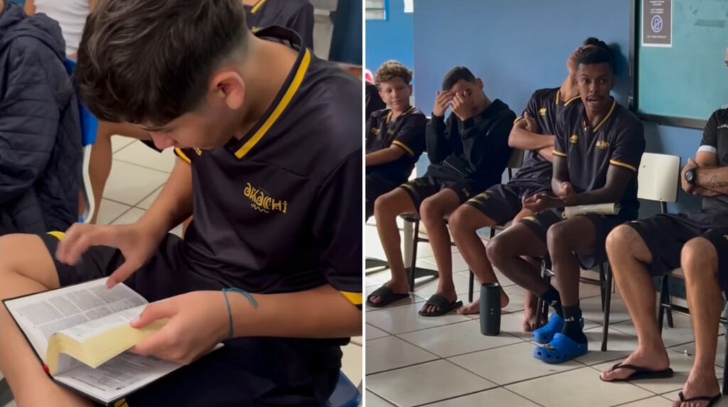 Times opostos se unem para ler a Bíblia; evangelismo leva 22 atletas a Jesus