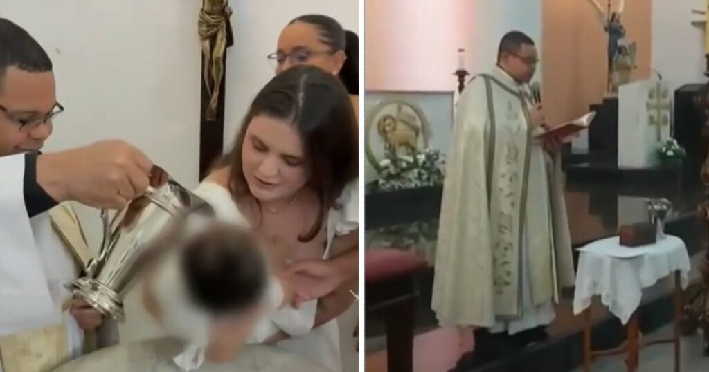 Padre se recusa a dizer nome de criança durante batizado por não considerá-lo cristão