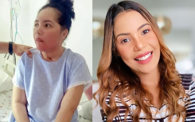 Amanda Wanessa aparece sentada em fisioterapia após intensificação do tratamento
