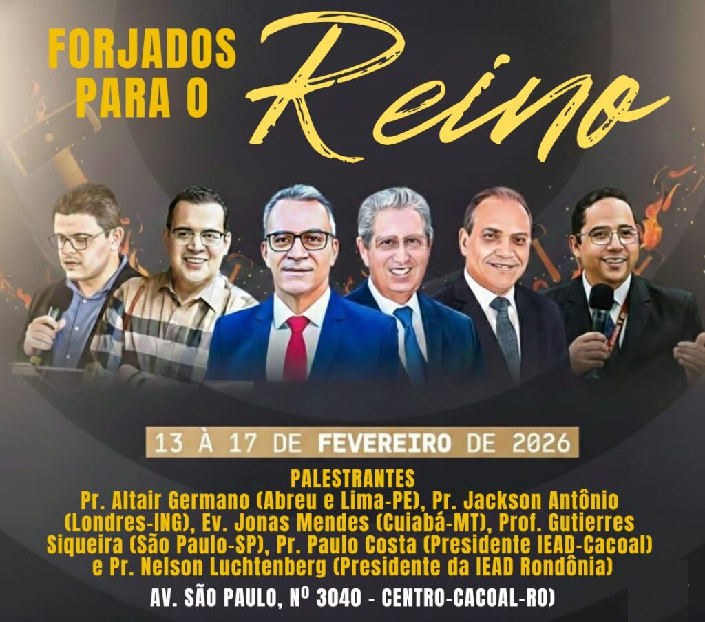 EBJAC 2026 reúne líderes cristãos em Cacoal com o tema “Forjados para o Reino”