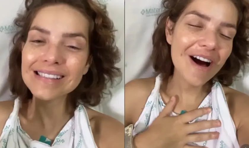 Camila Campos passa por nova cirurgia e louva a Deus no hospital