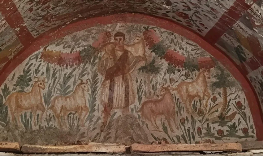Arqueólogos encontram uma das mais antigas e preservadas pinturas de Jesus na Turquia