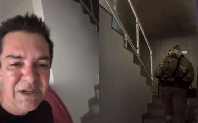 Casa de Regis Danese pega fogo e cantor pede orações