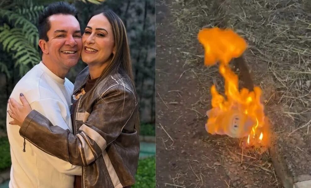 Esposa de Regis Danese explica queima de Labubu após incêndio na casa da família