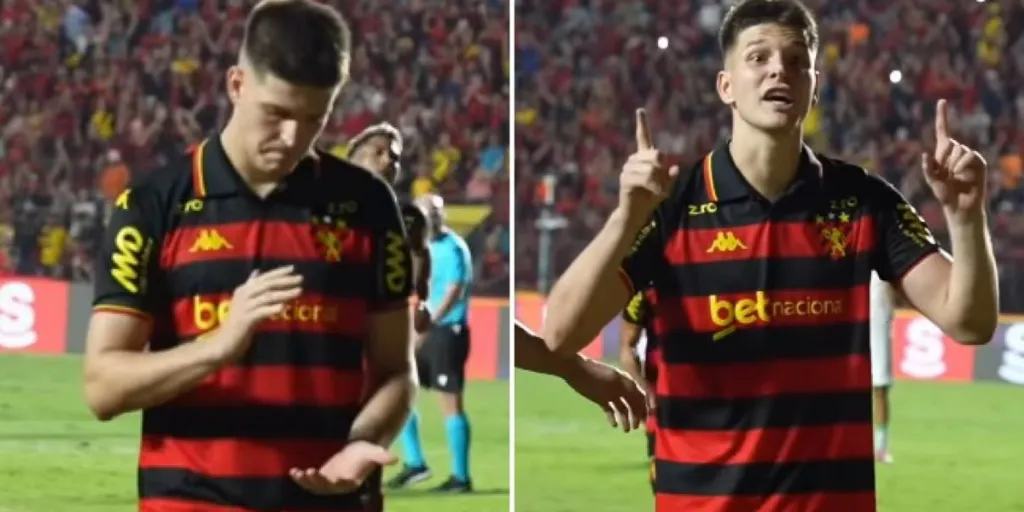 Atacante do Sport utiliza Libras para sinalizar versículo bíblico durante jogo da Série B